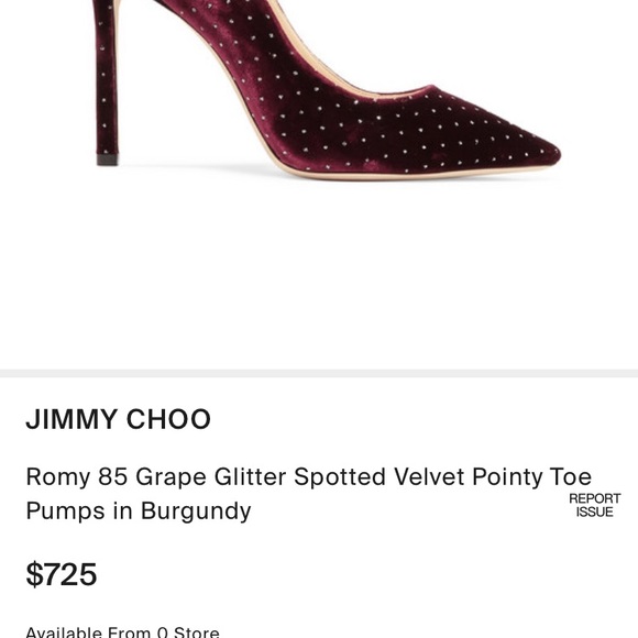 Jimmy Choo Romy 85 Grape/Silver SOLD - Picture 2 of 8